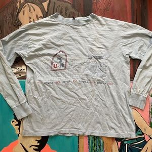 Vintage 70s 80s United States Volleyball Association Long Sleeve Pocket T Shirt